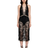 Abito midi Floria in nero 