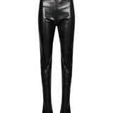 Leggings New Holla in ecopelle nero 
