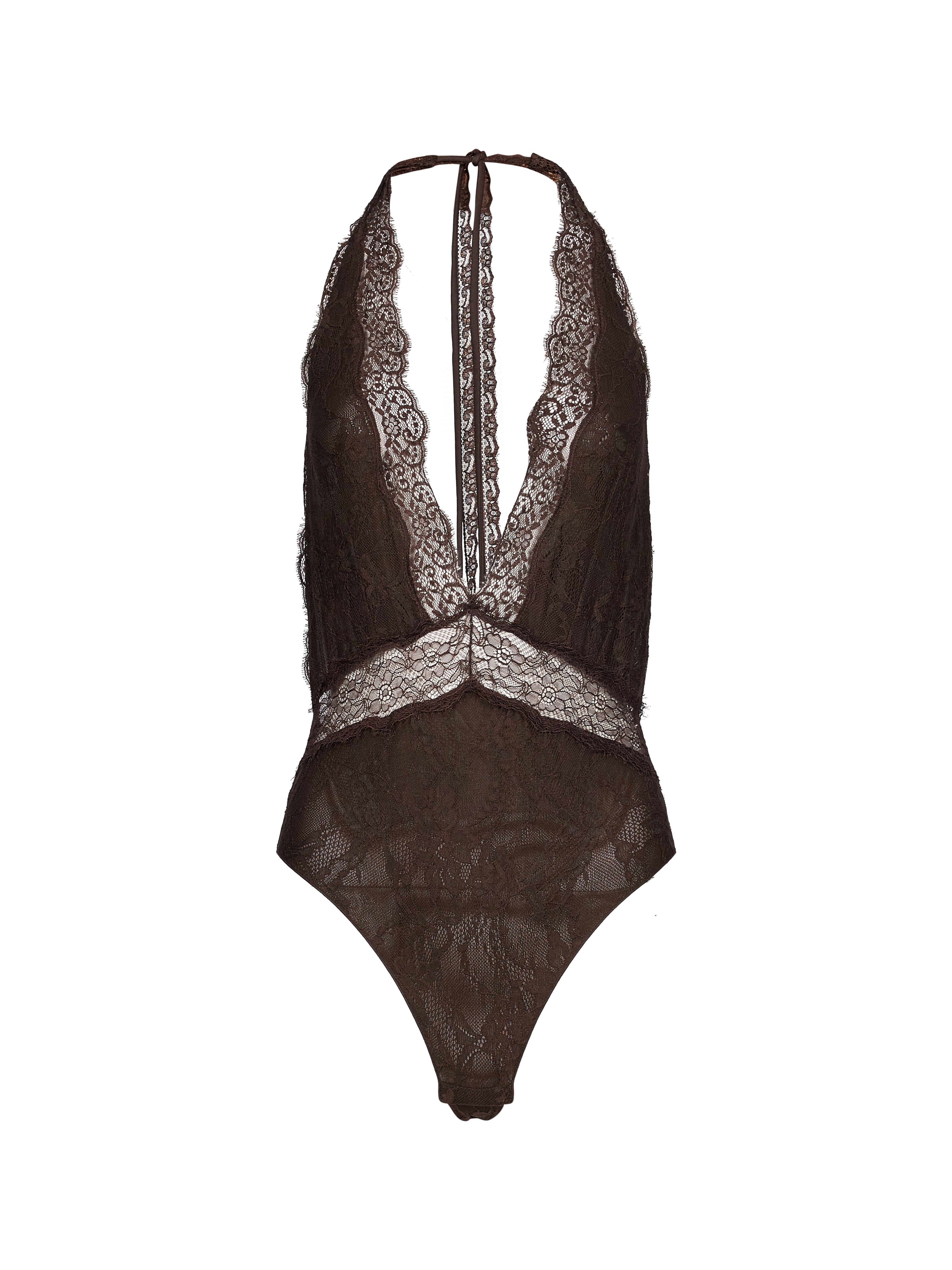 Body Florida in pizzo marrone 