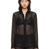 Camicia Morgan in nero 