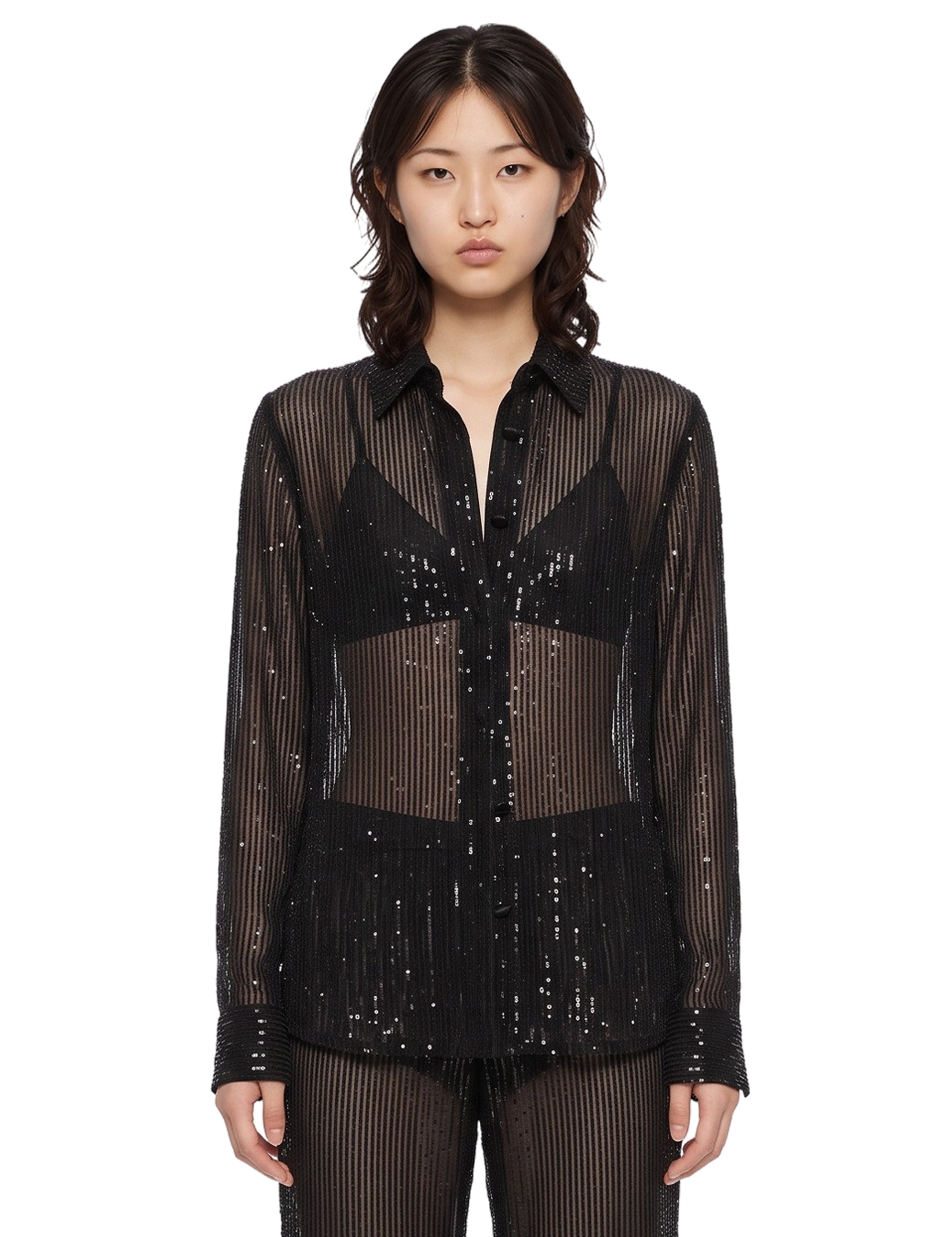 Camicia Morgan in nero 