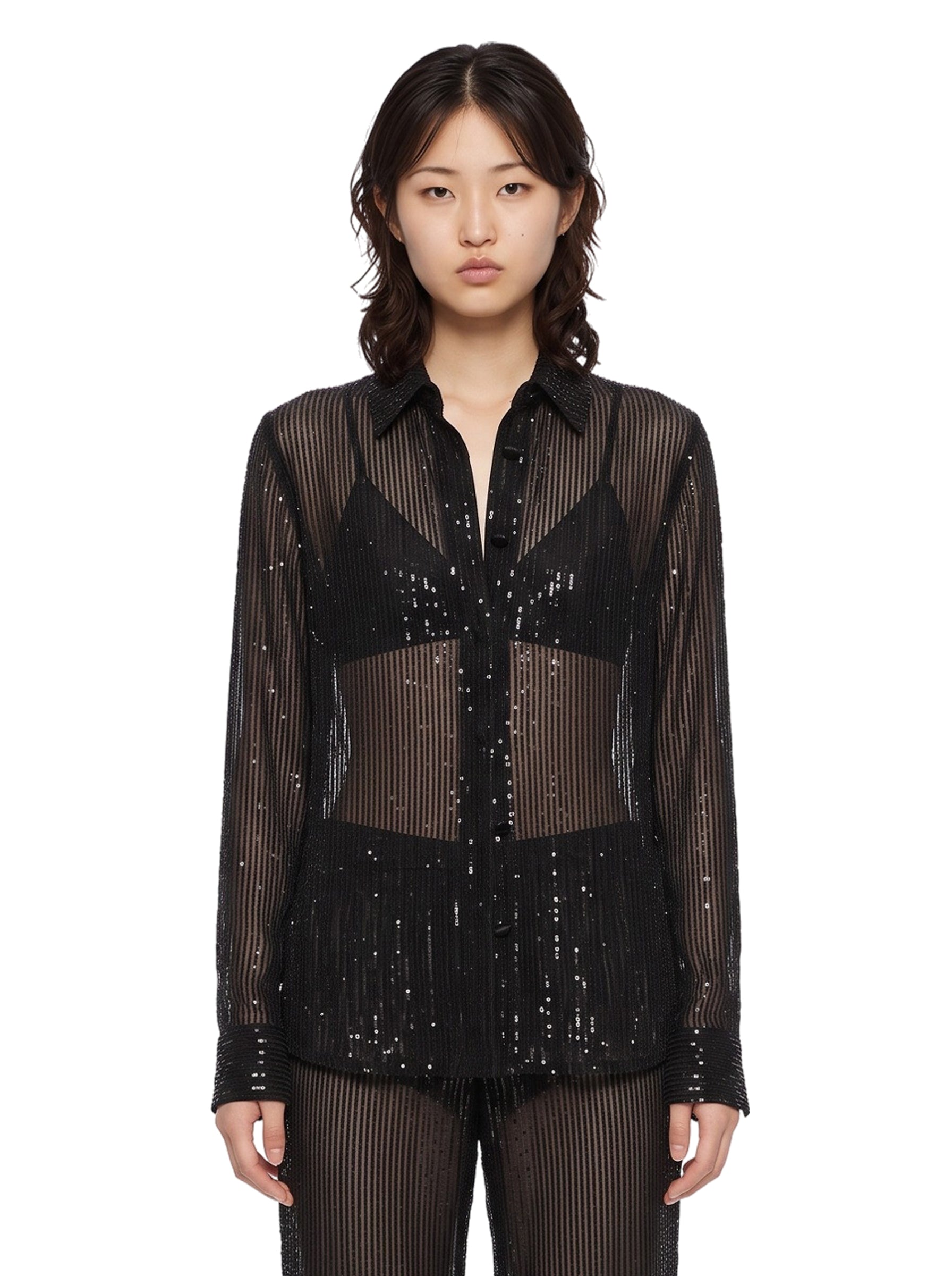 Camicia Morgan in nero 
