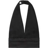 Top Sandra  tuxedo in nero 