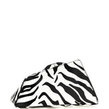 Clutch con stampa zebrata 8.30 pm in nero e bianco 