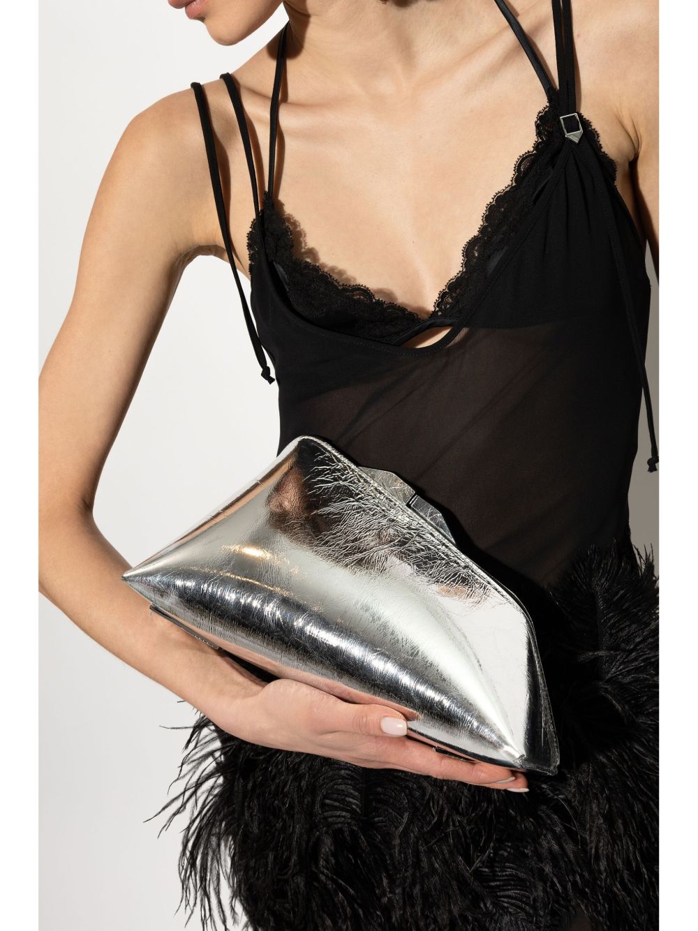 Clutch 8.30 pm in argento 