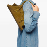 Borsa La Passeggiata Small in verde khaki 