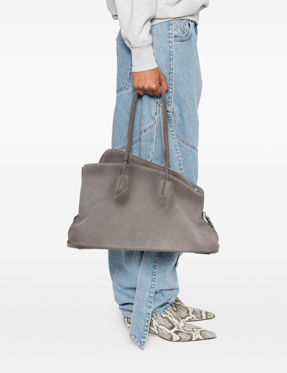 Borsa La Passeggiata Medium in grigio 