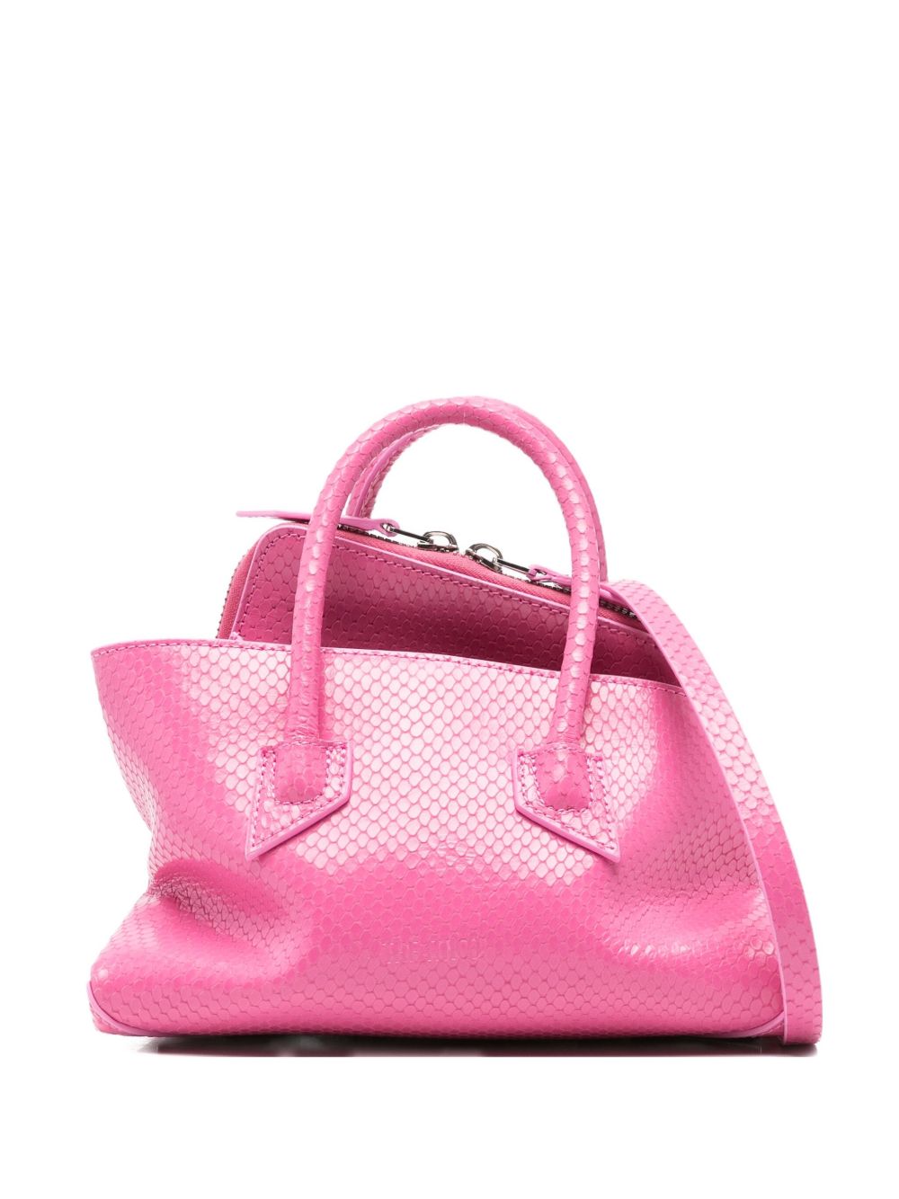 Borsa La Passeggiata Mini pitone in rosa 