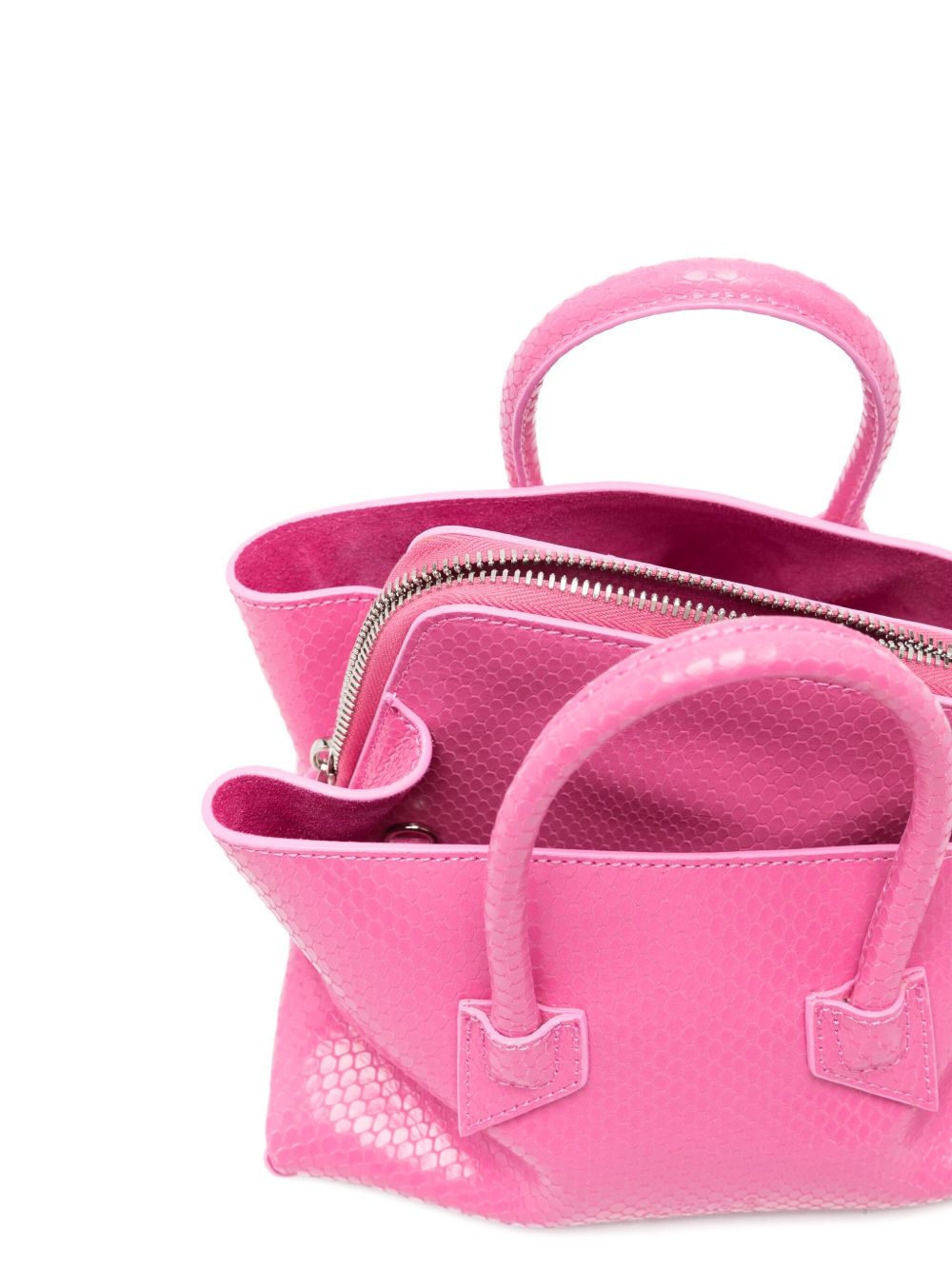 Borsa La Passeggiata Mini pitone in rosa 
