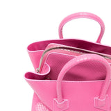 Borsa La Passeggiata Mini pitone in rosa 