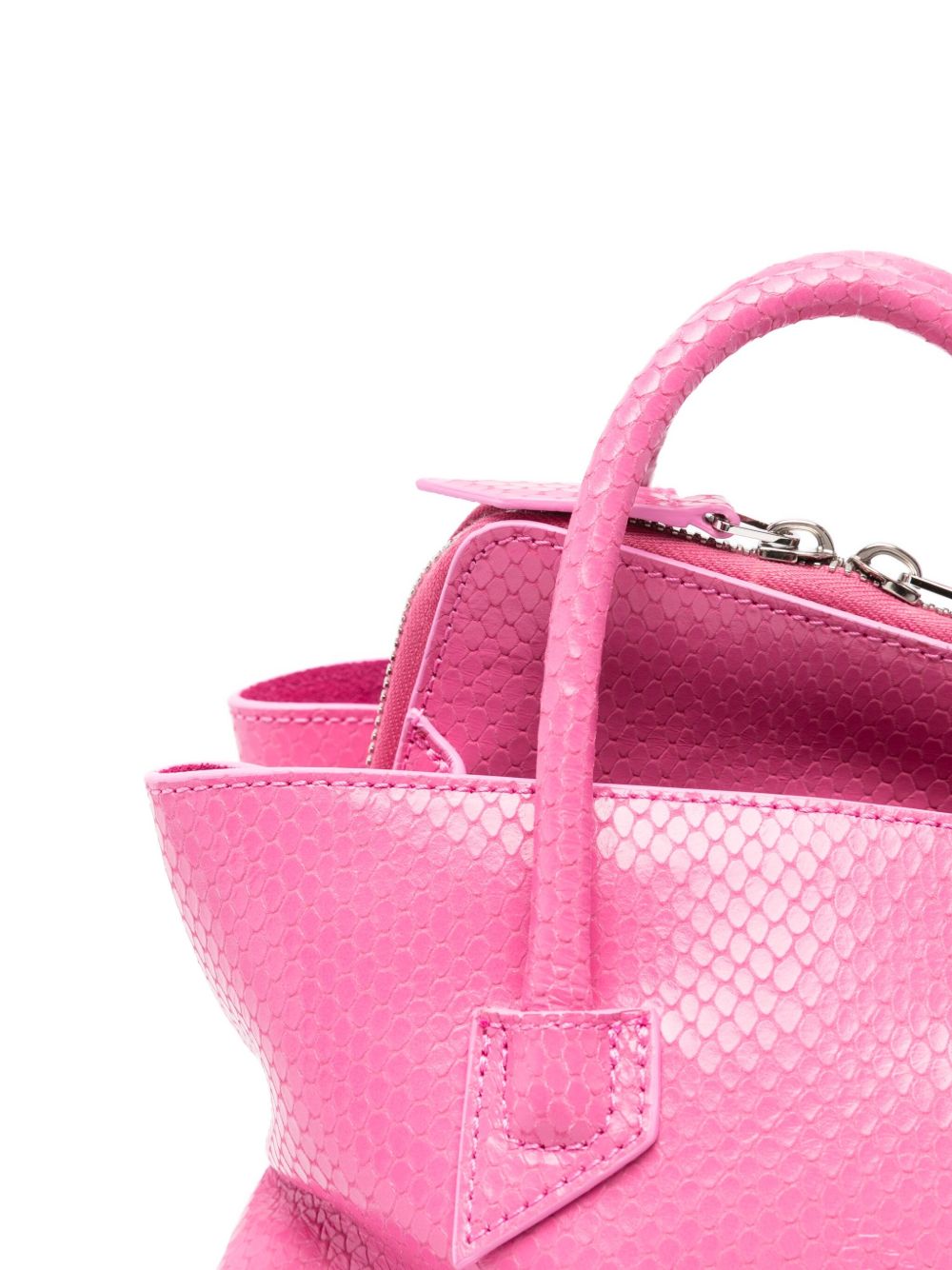 Borsa La Passeggiata Mini pitone in rosa 
