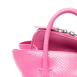 Borsa La Passeggiata Mini pitone in rosa 