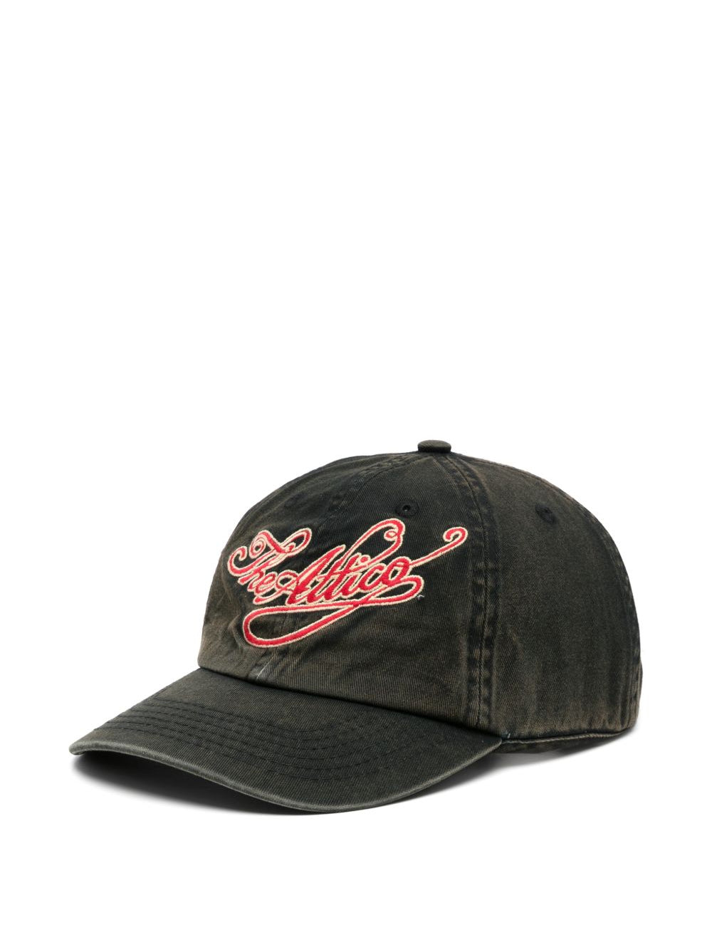 Cappellino da baseball con logo in nero 