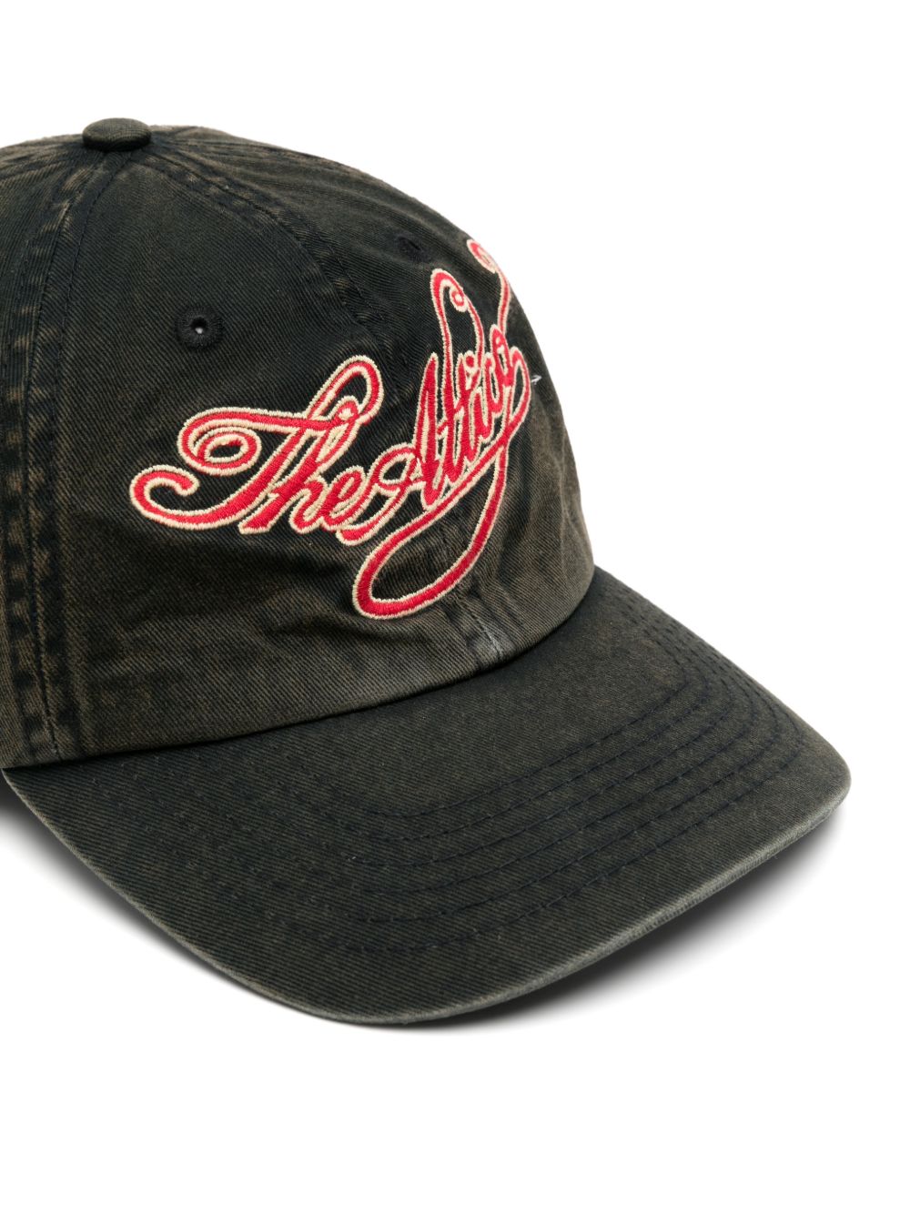 Cappellino da baseball con logo in nero 