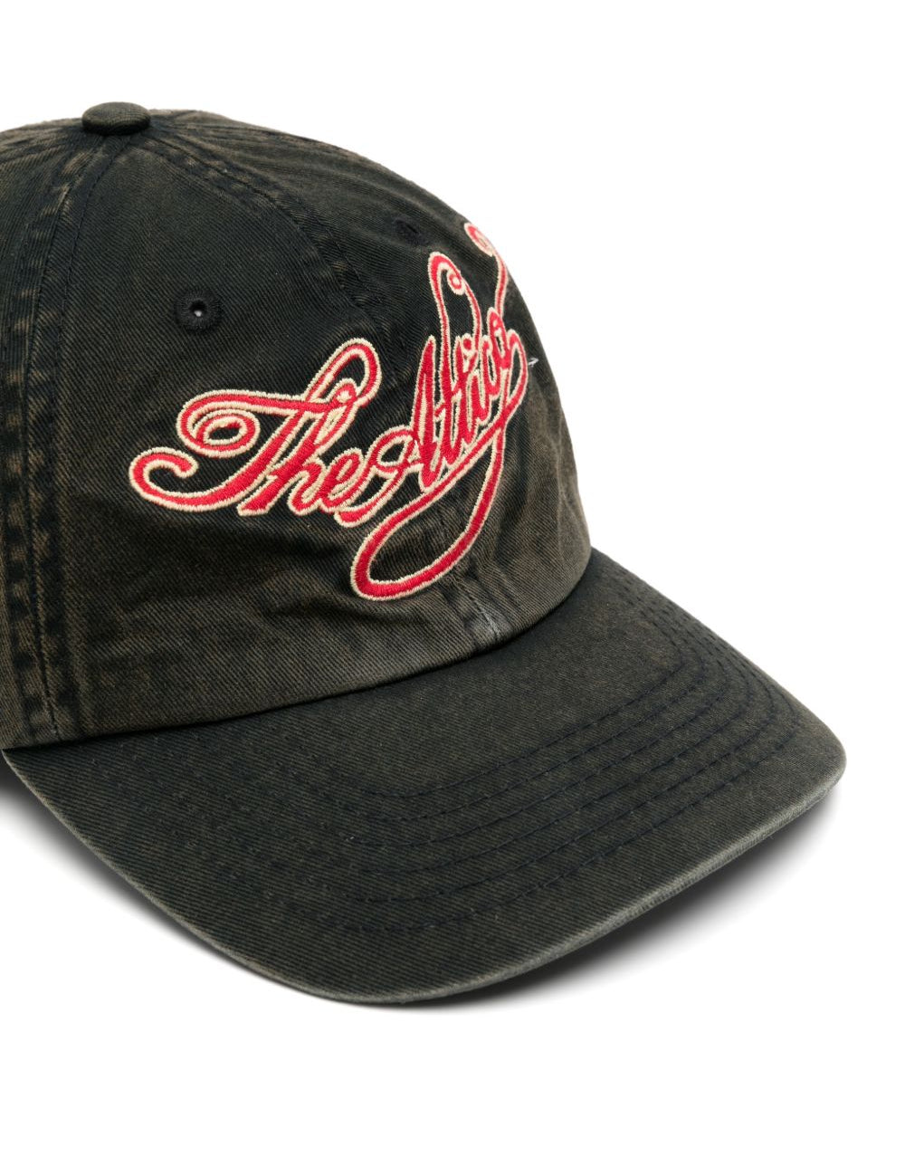 Cappellino da baseball con logo in nero 