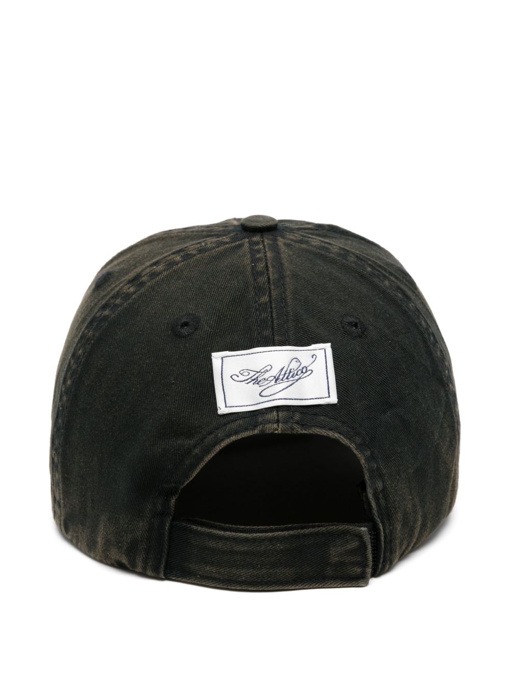 Cappellino da baseball con logo in nero 