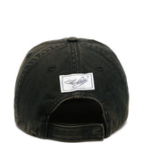 Cappellino da baseball con logo in nero 