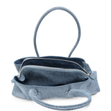 Borsa La Passeggiata Small denim in blu 