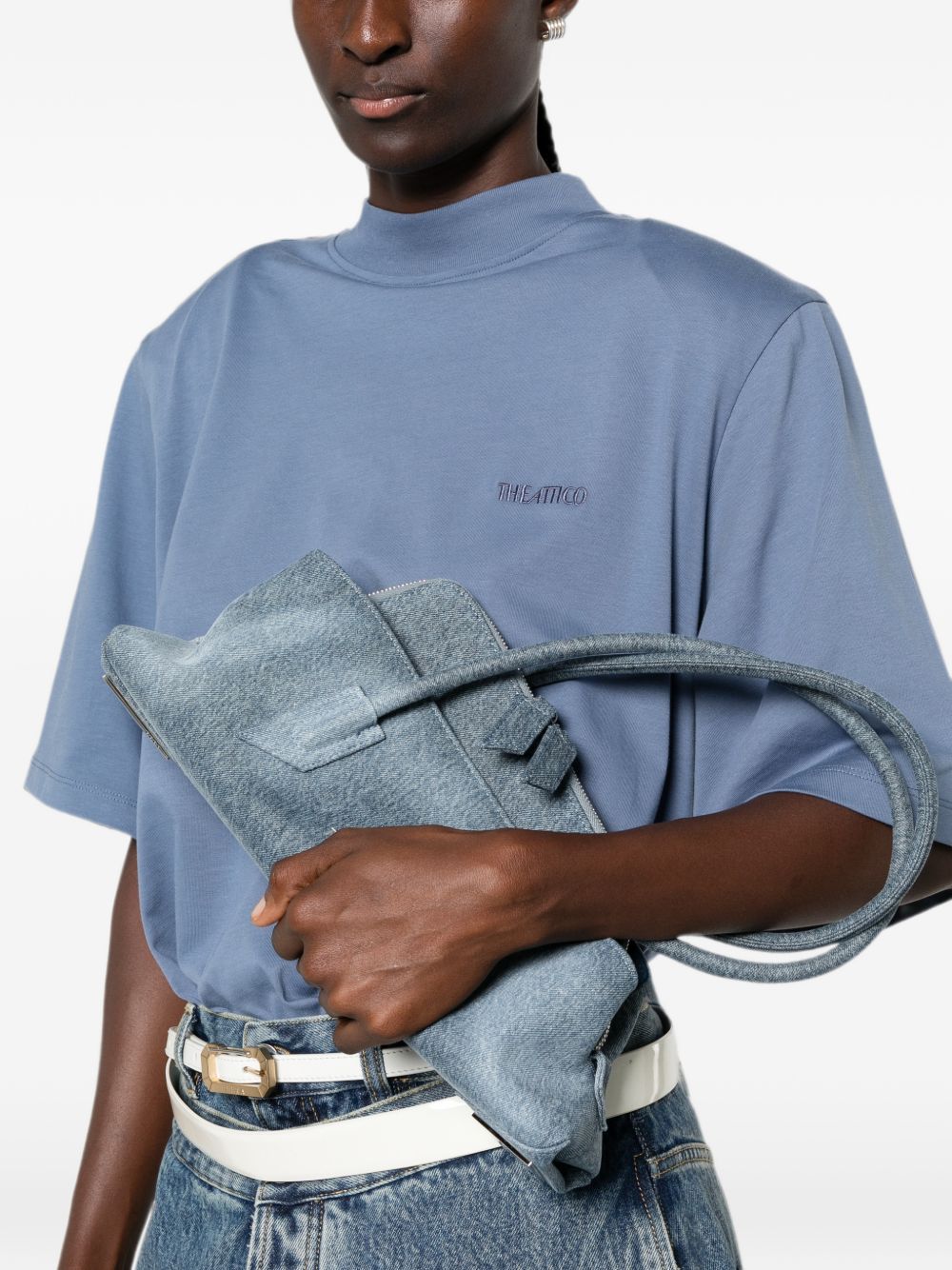 Borsa La Passeggiata Small denim in blu 