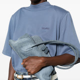 Borsa La Passeggiata Small denim in blu 
