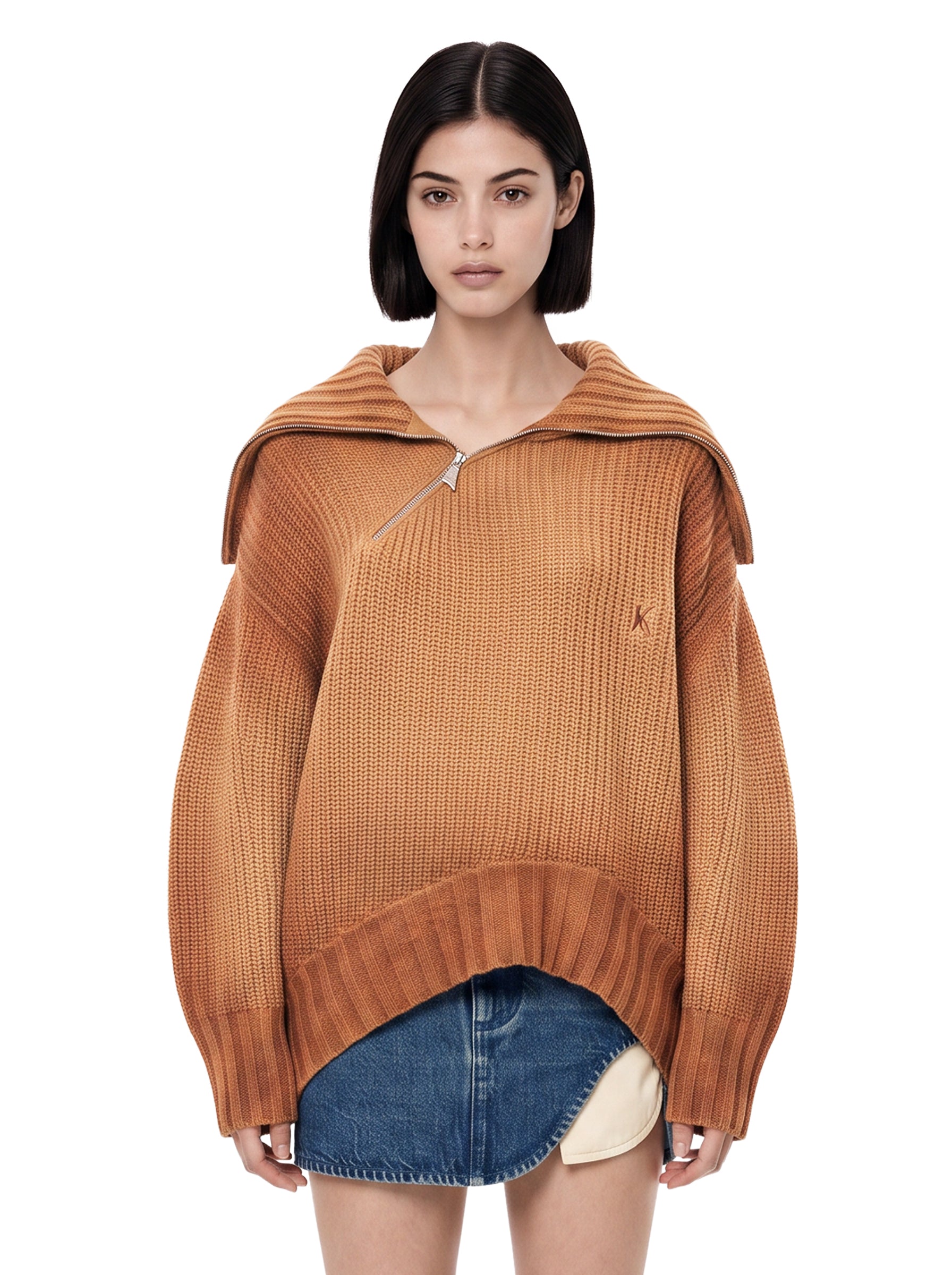 Maglione in cashmere beige 