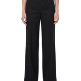 Pantalone tuxedo in lana nero 