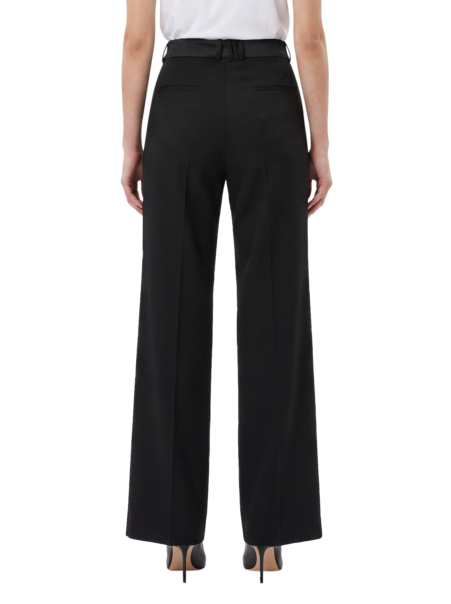 Pantalone tuxedo in lana nero 