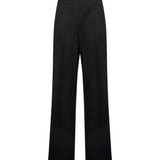 Pantalone tuxedo in lana nero 