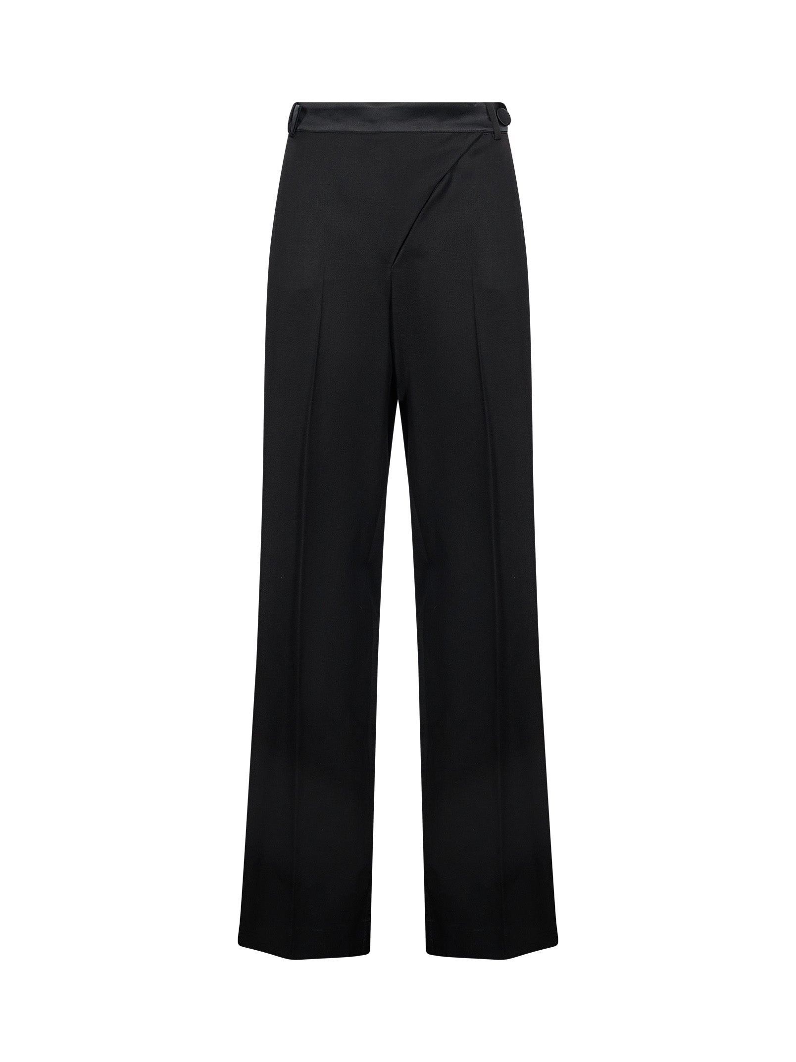 Pantalone tuxedo in lana nero 