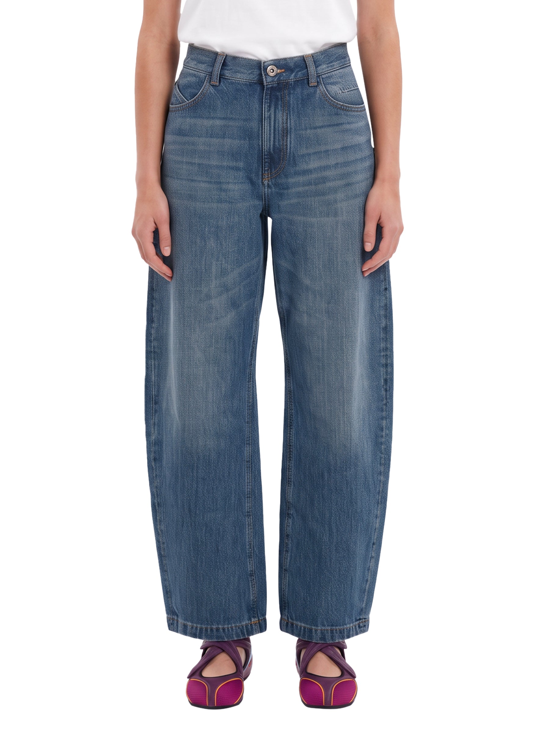 Jeans denim in azzurro 