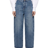 Jeans doppio strato in azzurro 