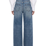 Jeans doppio strato in azzurro 