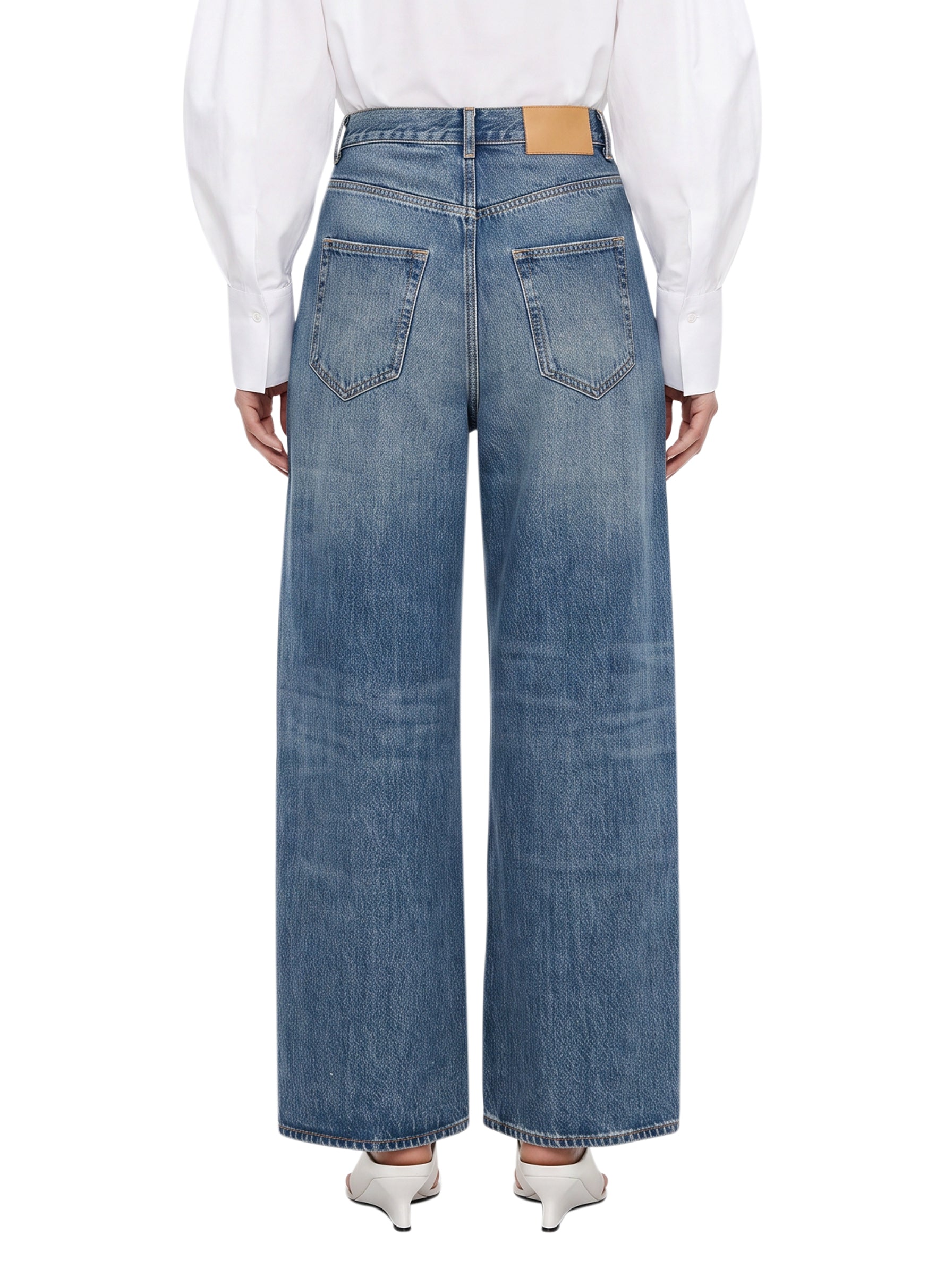 Jeans doppio strato in azzurro 