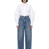 Jeans doppio strato in azzurro 