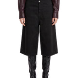 Bermuda in denim nero 