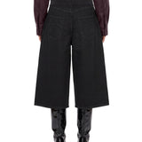 Bermuda in denim nero 