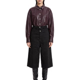 Bermuda in denim nero 