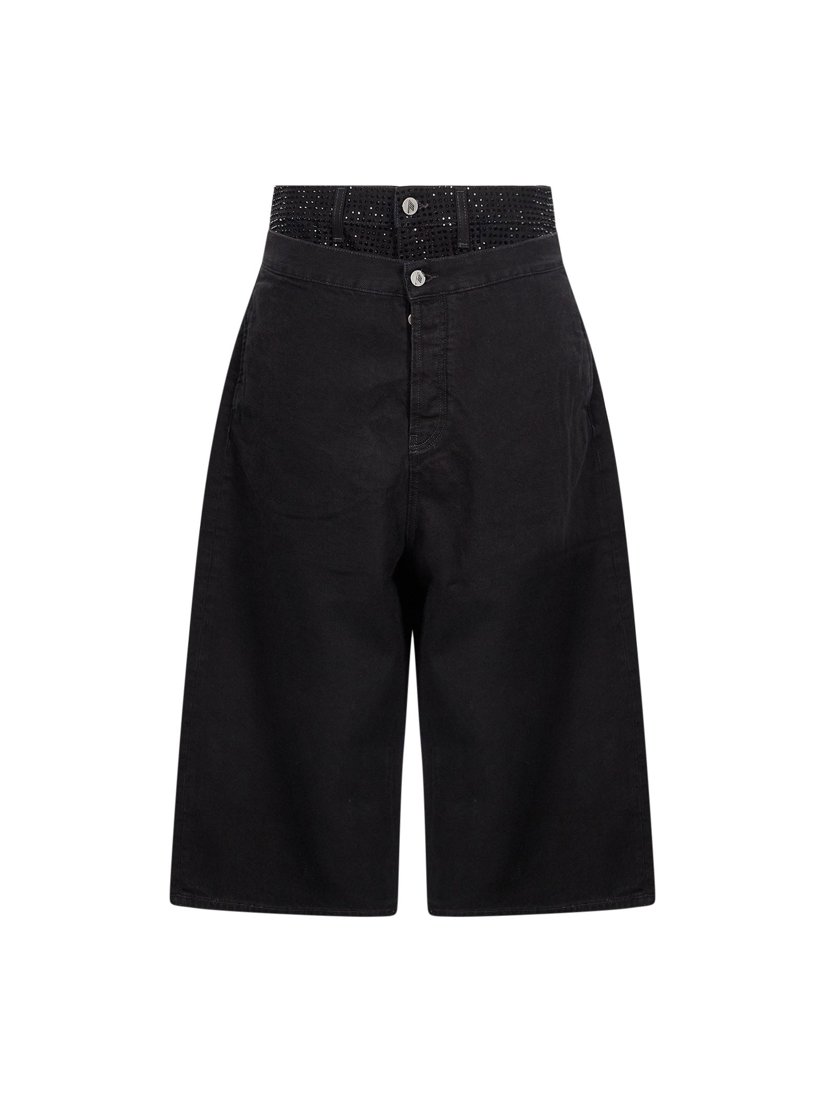 Bermuda in denim nero 