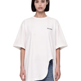 T-shirt oversize in bianco 