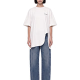 T-shirt oversize in bianco 