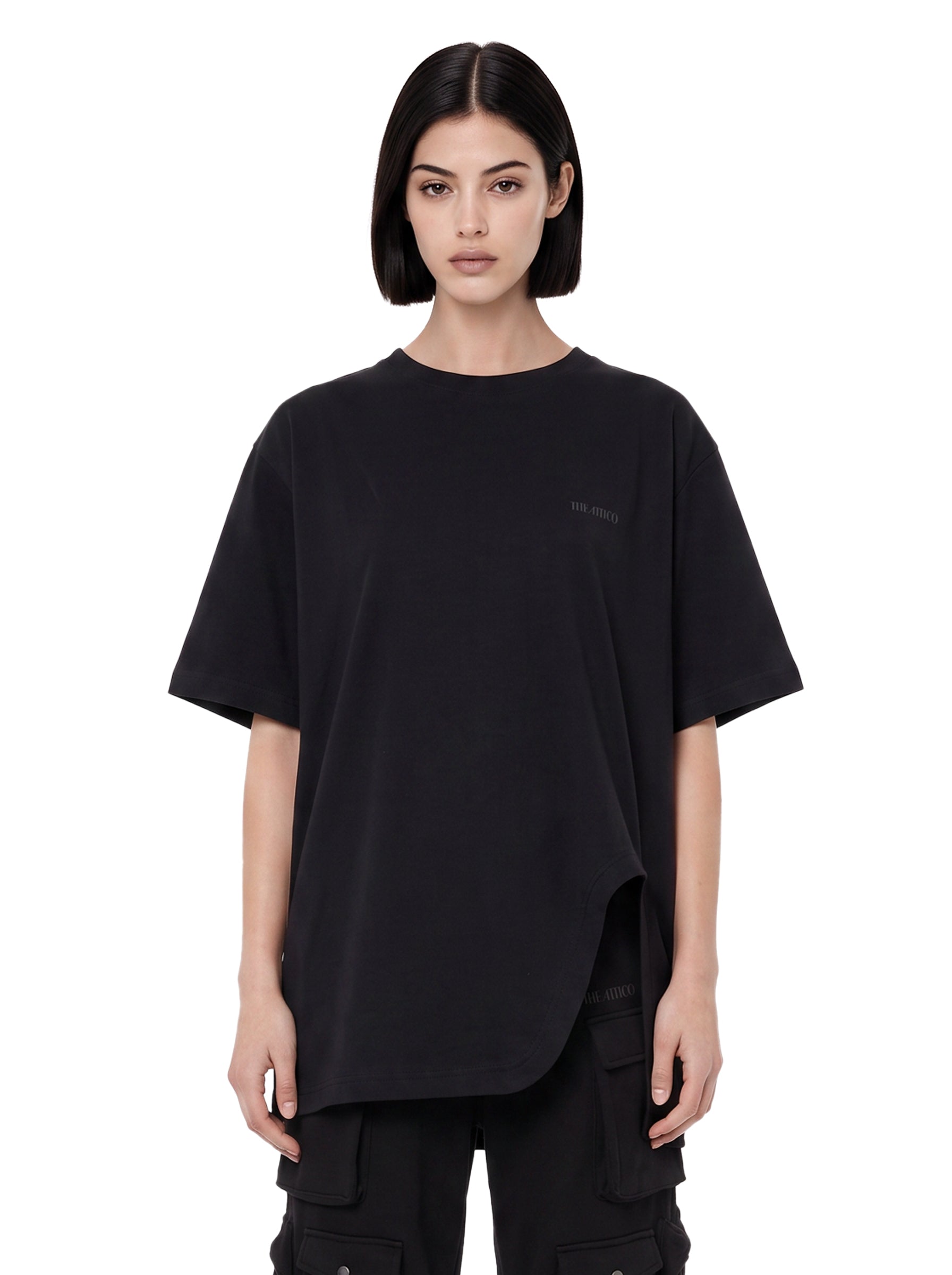 T-shirt oversize in nero 