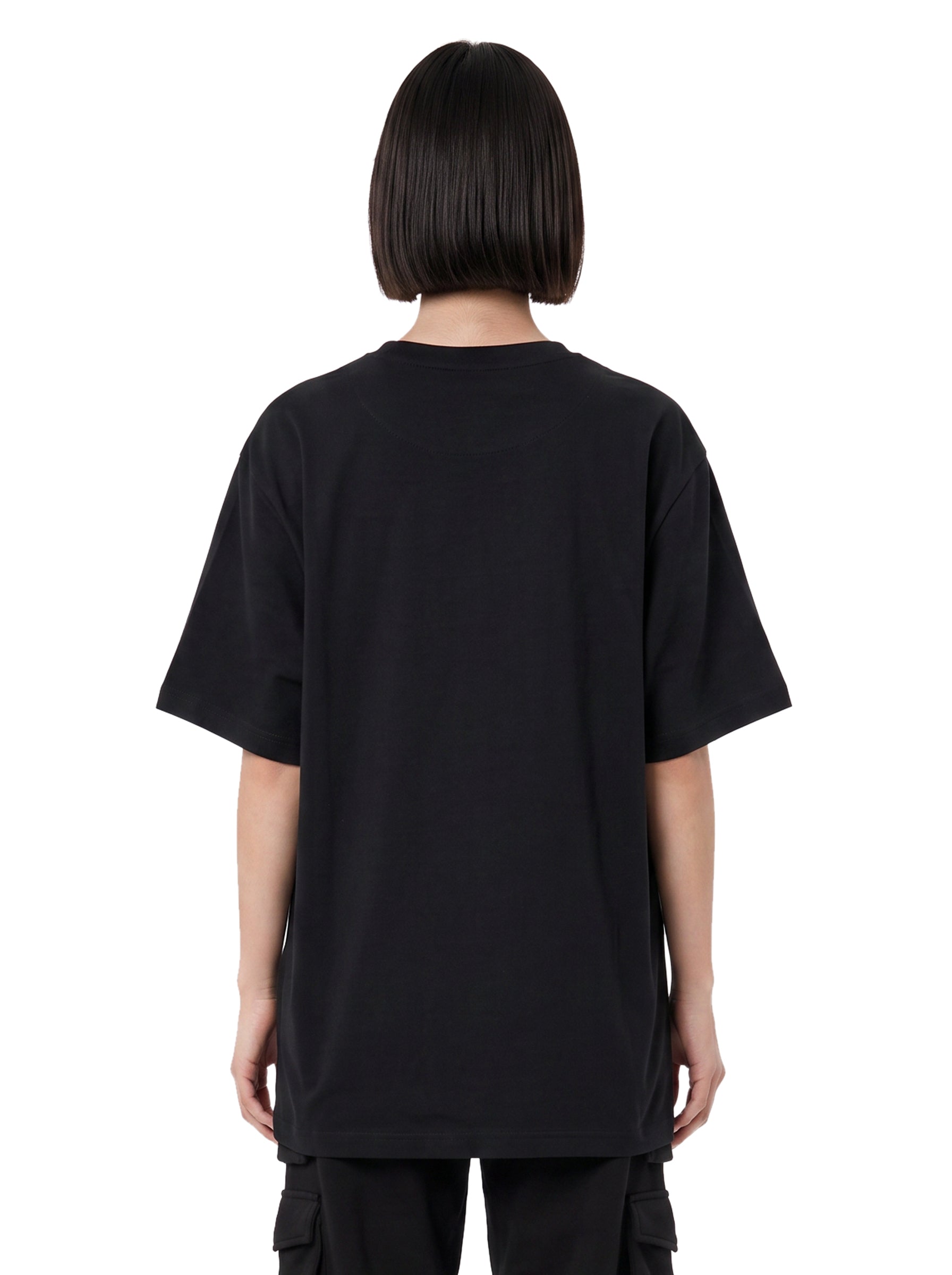 T-shirt oversize in nero 