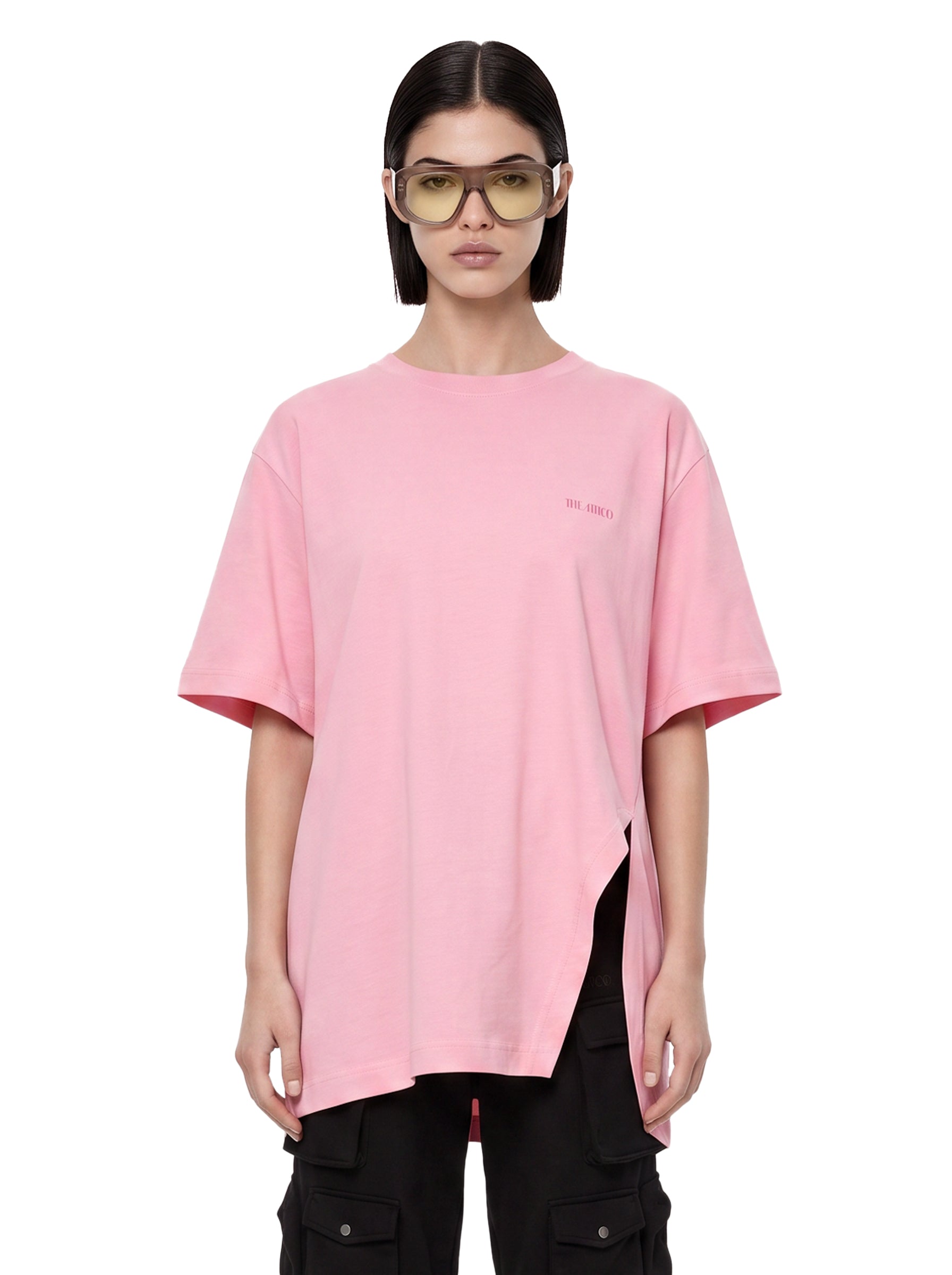 T-shirt oversize in rosa 