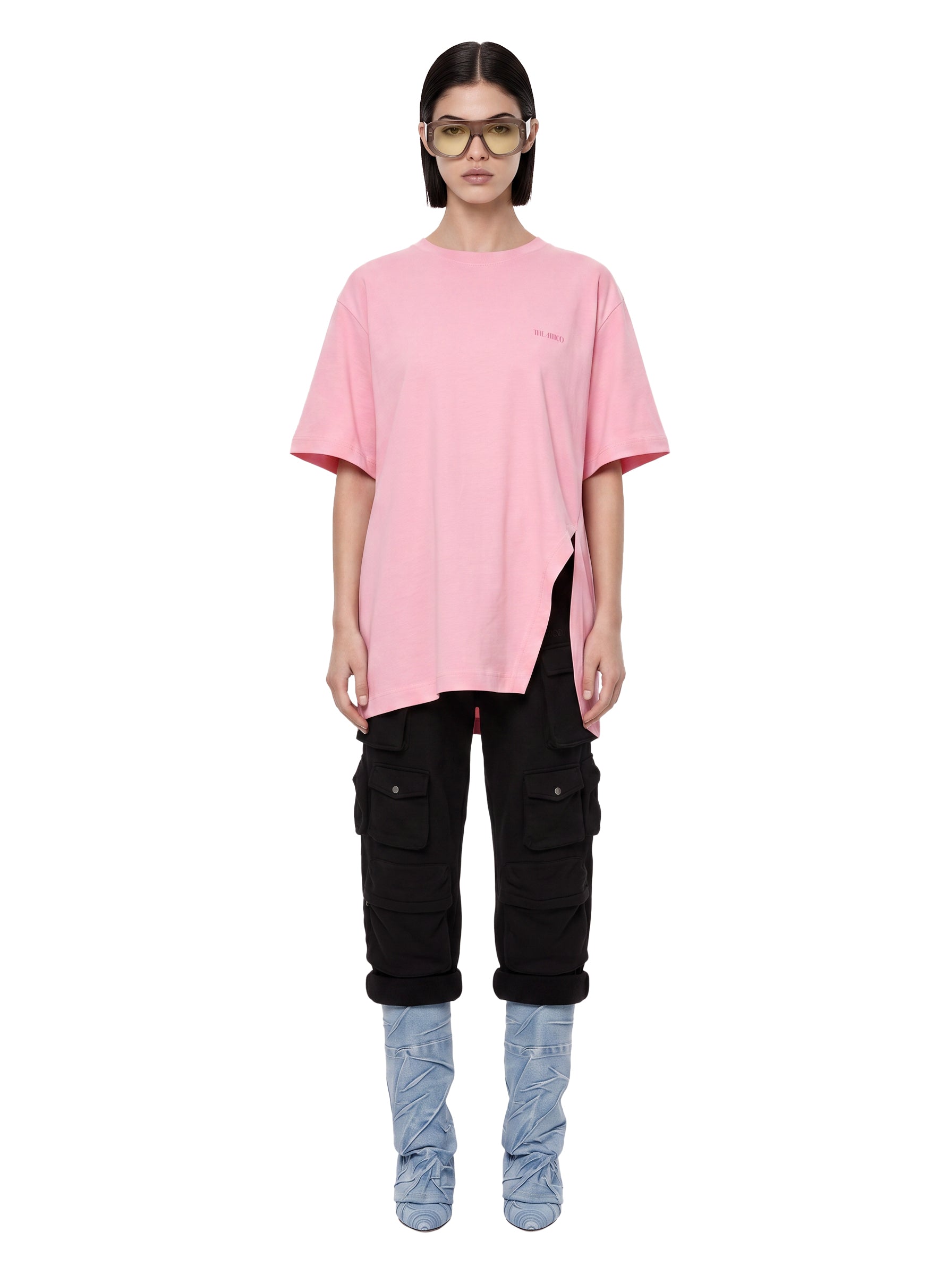 T-shirt oversize in rosa 