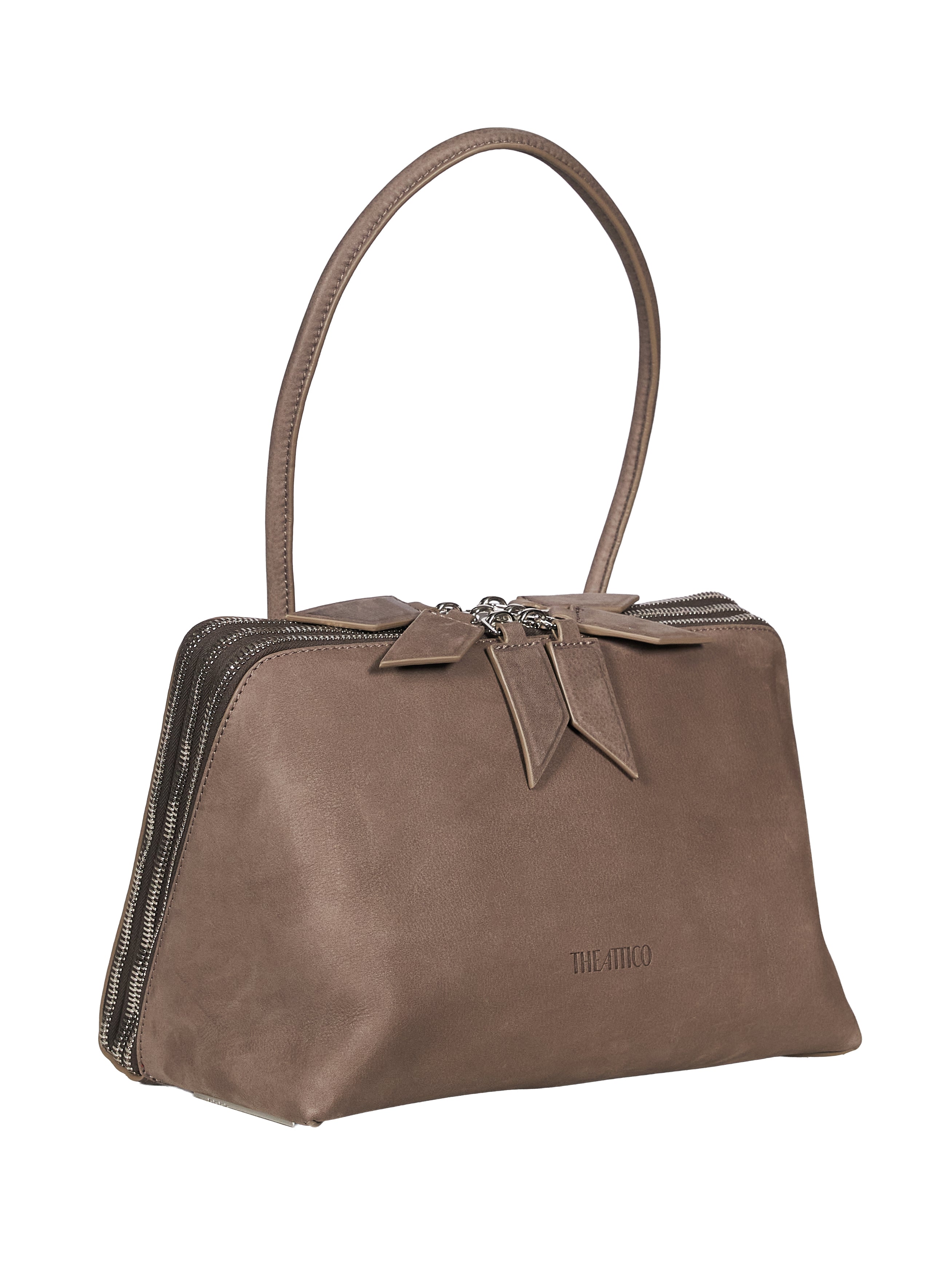 Borsa a spalla "L'altra di Milano" in grigio 