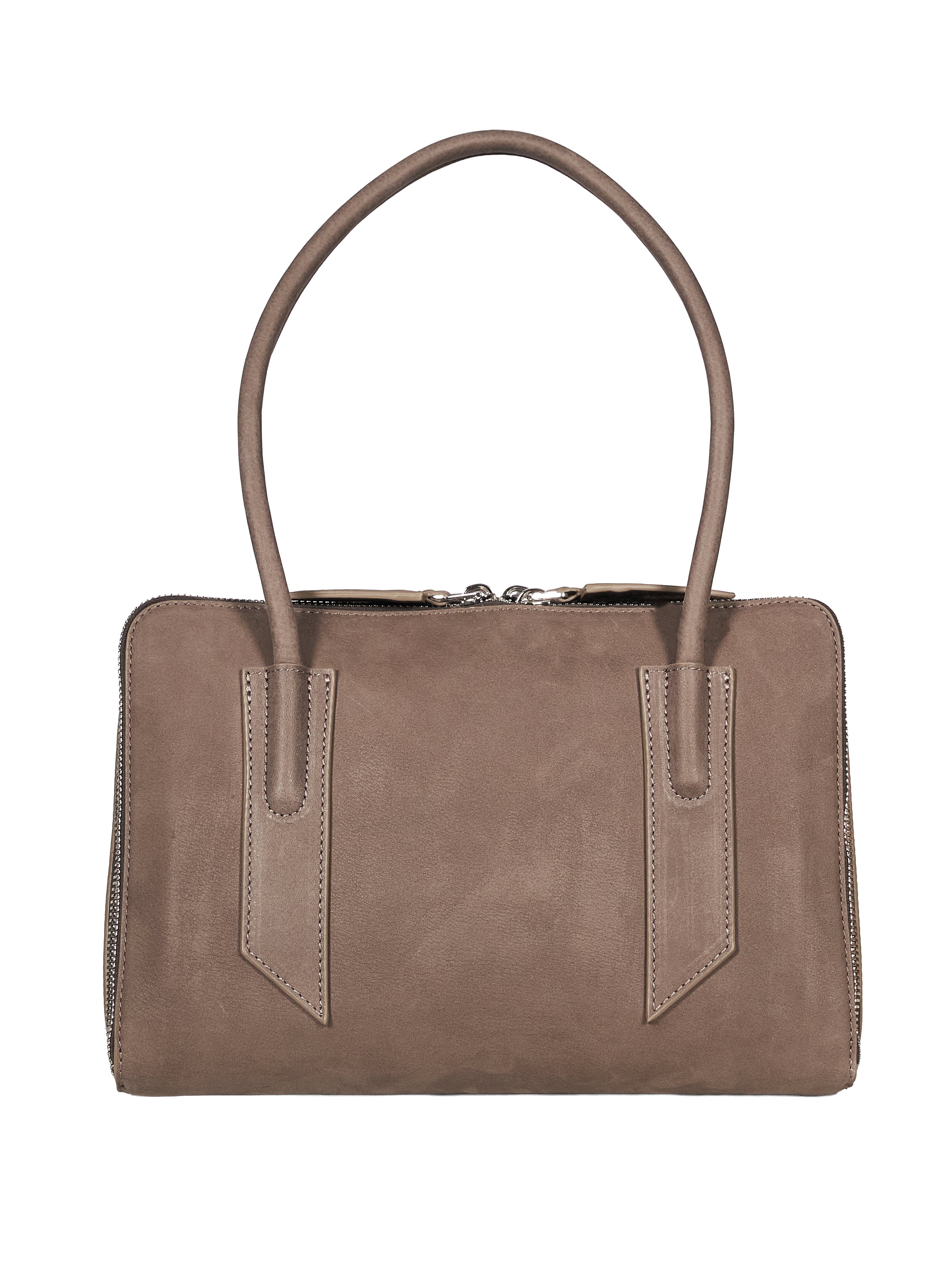 Borsa a spalla "L'altra di Milano" in grigio 