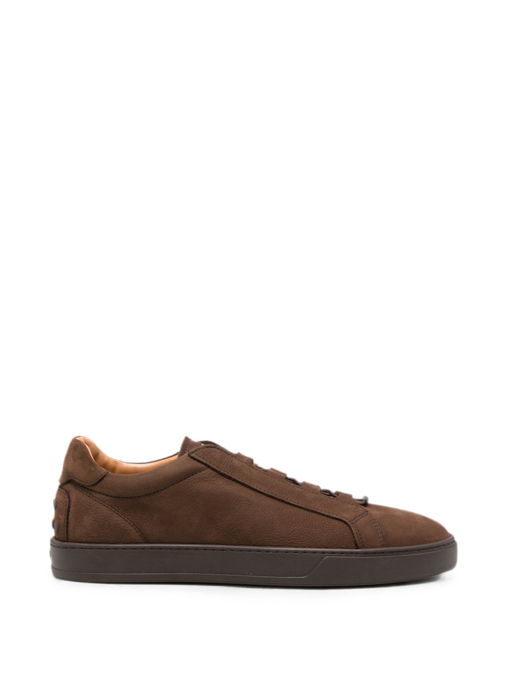 Sneakers in pelle in marrone 