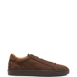 Sneakers in pelle in marrone 
