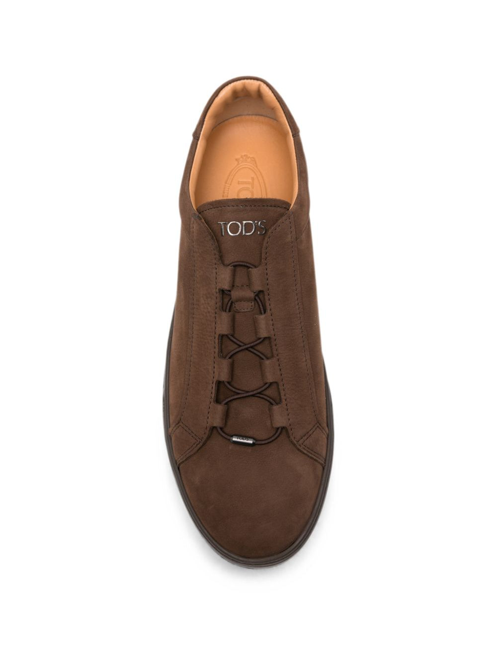 Sneakers in pelle in marrone 