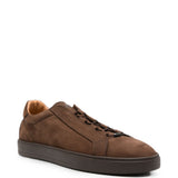 Sneakers in pelle in marrone 